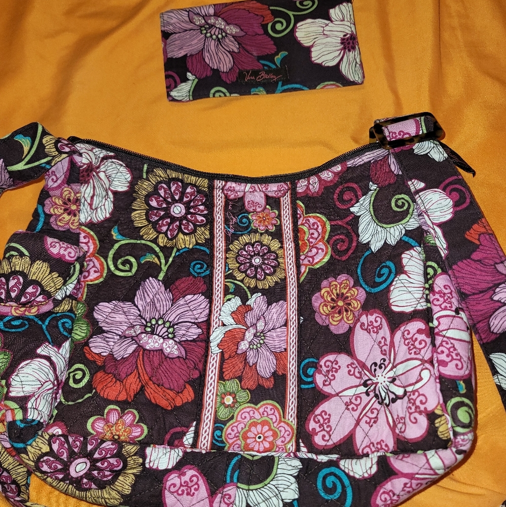 Vera Bradley Purse/ Matching Checkbook Cover